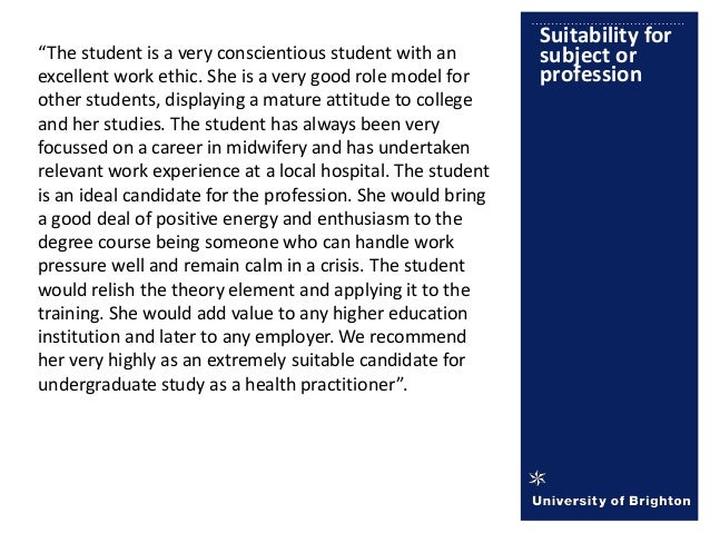psychology ucas references university reference example